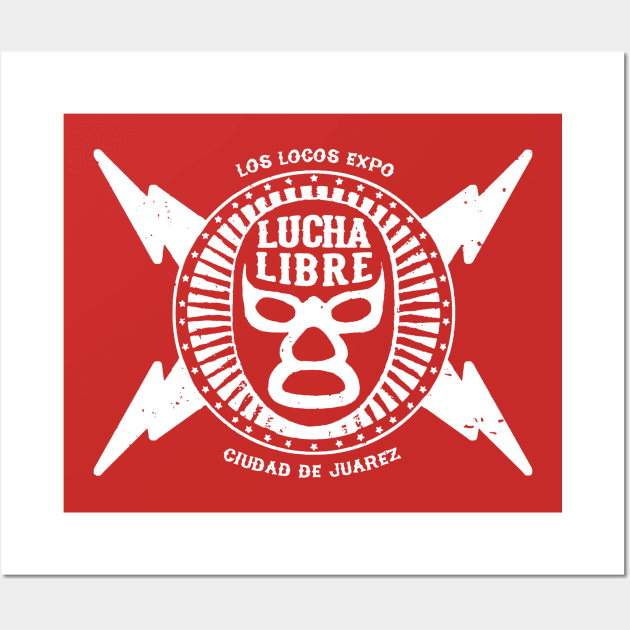 lucha libre mask Wall Art by light nightmare